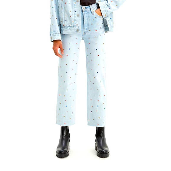 Levi's Denim - ISO *not selling* Levi’s studded Ribcage jeans